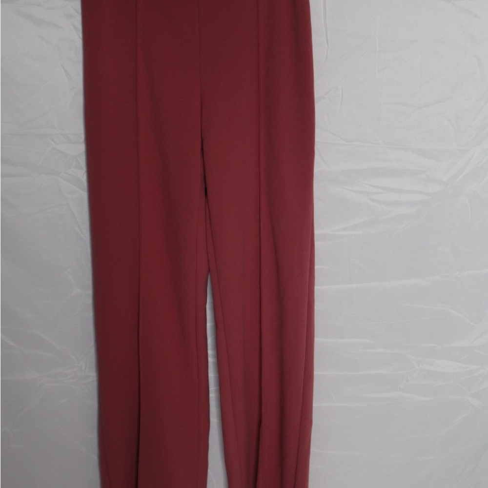 Elegant Burgundy Women's Pants